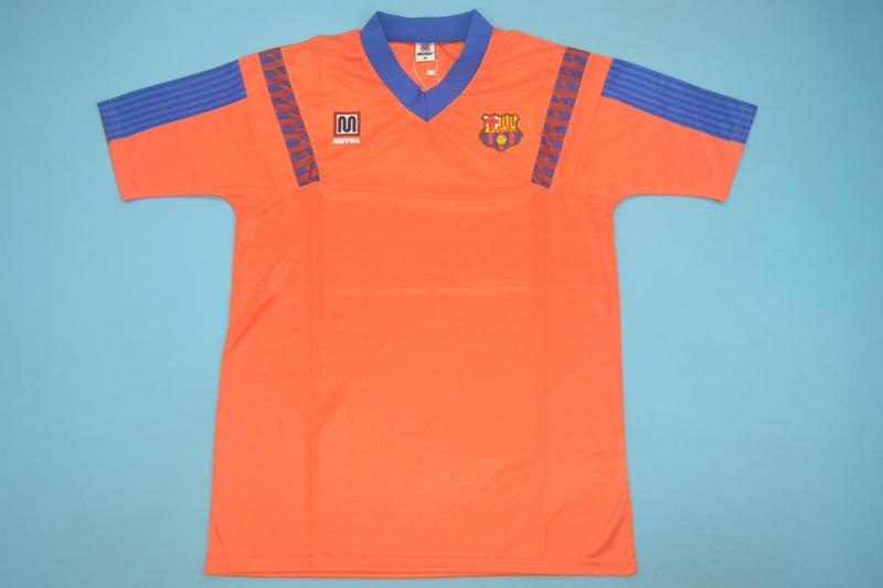 AAA Quality Barcelona 92/93 Away Orange Soccer Jersey